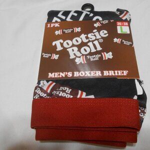 NEW Tootsie Roll Men's sz L 36-38 Boxer Brief Shorts Underwear stocking stuffer